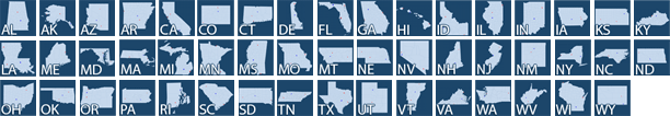 Interactive 50 Individual Us State Maps