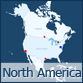 Mapa interativo da América do Norte