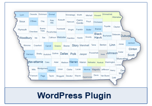 Interactive Map of Iowa - WordPress Plugin