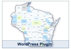 Interactive Map of Wisconsin - WordPress Plugin