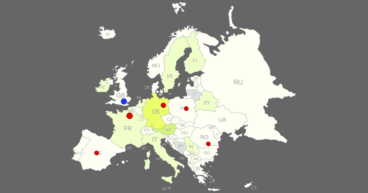 Interactive Map of Europe [Clickable Countries/Cities]