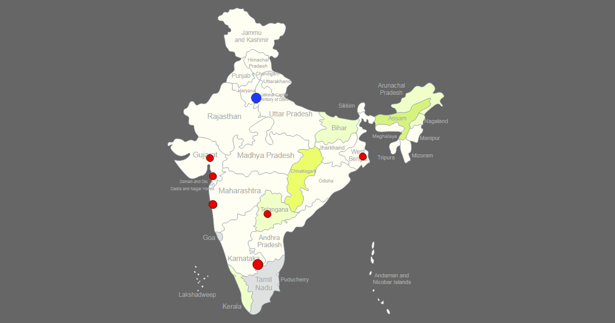 interactive india map for presentation